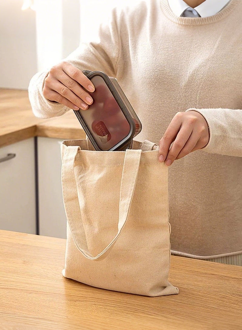 3-Piece Food Storage Container Set - Food Storage Boxes - Storage Containers - Kitchen Cabinet Organization - Food Containers 1100ml - Dark Gray - Image 5